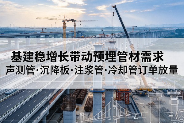 静乐基建稳增长带动预埋监测管材需求，声测管、沉降板、注浆管订单持续放量