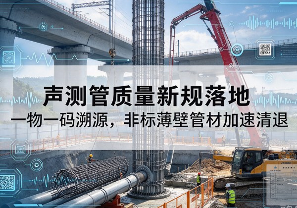 静乐声测管质量新规落地，一物一码溯源，非标薄壁管材加速清退